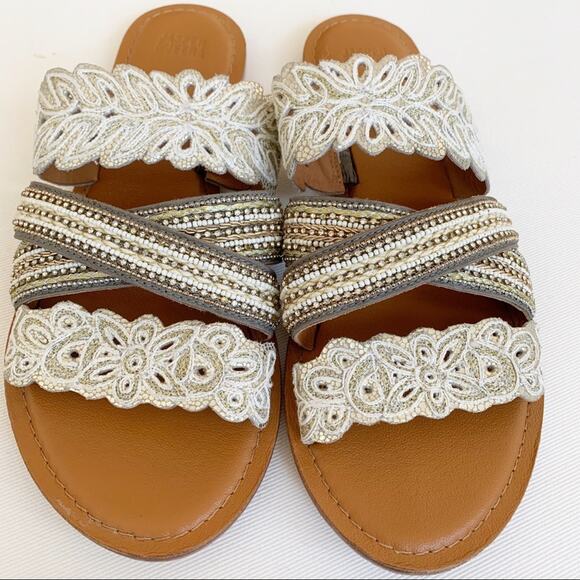 Anthropologie Jasper & Jeera Floretta Sandals 9/9.5 - Picture 7 of 9